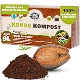 Coco&Coir 650g (9L) Kokoserde | Blumenerde aus Kokosfaser | Kokostorf | Kokoseinstreu Bodengrund für Reptilien | 100% natürlich | Terrariensubstrat aus Kokoserde | Kokoshumus