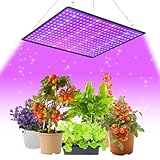 Rosnek Grow Lampe LED Pflanzenlampe 100W Gartenleuchte mit Haken, 360 LED Wachstumslampe für Zimmerpflanzen Gemüse Growzelt (Vollspektrum Modell)