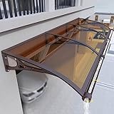 Terrassentürvordach, Vordach, für Regen, Schnee, Sonne, UV-Schutz, 80 x 210 cm