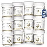 Senagold Schüssler Salze Nr. 1-12 - Schüßler Salze Set je 400 Stück - Gluten- & Alkoholfrei nach HAB - Schüsslersalze hergestellt nach Homöopathischem Arzneibuch in Deutschland - (12x400 Tabletten)