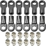 Fraizoe RC 12 Stück Kugelgelenk, Aluminiumlegierung und Nylon, Ersatz für #5347, kompatibel mit 1/10 Traxxas E-REVO REVO E-Summit Rock Crawler Monster Truck Off-Road Racing RC Car