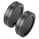 Fotover Micro 4/3 Kamera Gehäusedeckel Hinten Objektivdeckel Ersatz Set kompatibel mit Olympus/Panasonic M4/3 Objektivs&Kameras,2 Sets