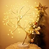 LED Baum Lichter, 108 LED Lichterbaum Baum Lampe Licht Warmweiß Verstellbare Äste Dekobaum Baumbeleuchtung Belichtet für Party Innen Deko