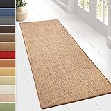 Floordirekt Sisal-Teppich Sylt | Wohnteppich oder Läufer | Hochwertiges Qualitätsprodukt | Erhältlich in vielen Farben & Größen | Langlebig & strapazierfähig (66 x 100 cm, Kork)