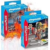 PLAYMOBIL Werkstatt-Action Schweißer mit Ausrüstung (70597) und die Mechanikerin (71164) Sorgen gemeinsam für spannende Abenteuer und technikbegeisterten Spielspaß!