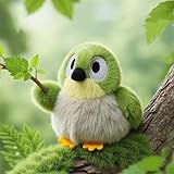 Herfair Vogel Kuscheltier Klein Vögel Plüschtier, Niedlich Plushie, Kawaii Deko Stofftier Geschenke für Mädchen und Jungen