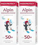 PAEDIPROTECT Alpinsonnencreme für Kinder und Erwachsene 30 ml LSF 50+, Sonnencreme Gesicht ideal für den Winter, Sonnenschutz mit Jojobaöl, parfümfrei & ohne Mikroplastik (Packung mit 2)