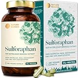 Natürliches Sulforaphan - 180 Kapseln hochdosiert / 50 mg reines Sulforaphan/Hochwertig gewonnen aus Brokkoli Extrakt/Vegan, Zertifiziert & Nachhaltig im Glas