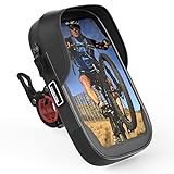Handyhalterung Fahrrad Wasserdicht Innovativer Halterung Moto Lenkertasche Handyhalter Handytasche Fahrrad Telefonhalter Tasche 360° Drehbarer für iPhone Samsung Xiaomi Smartphone Unter 6,7 Zoll
