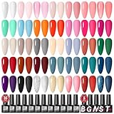 COSCELIA 40pz UV Nagellack Set, 35 Farben Gel Nagellack mit 5PCS Base und Top Coat für Nagelstudio und DIY Home Gelnägel Starterset