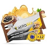 AEROBEE Energieriegel - Einzigartiger Powerriegel aus Honig, Erdnuss & Kakao 12x50g - Haferriegel ohne Zucker idealer Ausdauer- & Energieriegel, Wandernahrung oder Mahlzeitenersatz Riegel fürs Büro