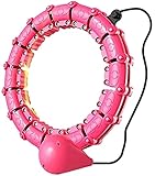 Cretee Will Not Fall Hula Hoop Verstellbarer Hot Waist Worker für Erwachsene Hula Hoops (Taille 55-125cm)