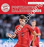 FC Bayern München Postkartenkalender 2026: Monats-Tischkalender zum Aufstellen oder Aufhängen mit den Stars des FC Bayern. Ein kleiner Foto-Kalender mit Postkarten zum Versenden an Fans.