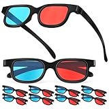 Angoily 10 STK 3D-Brille Lesebrille Aus Spielbrille Pappgläser Sicht Filmprojektorbrille Dreifacher Uhrenbeweger Videobrille Bechergläser Rote Brille Anzeigen 3D-filmbrille Abs