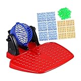 Kisangel 1 Satz Bingo Ziehmaschine für Tragbares Spielset zur Lottoziehung Unterhaltsames Lernspielzeug für Spannende Spielstunden und Unvergessliche Kindheitserlebnisse für Familien und