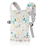 Nabance Puppentrage Baumwolle Puppentragetasche Vorne und Hinten Puppentrage Kinder für Kuscheltiere Verstellbare Träger Geschenk für Kinder, Geburtstagsgeschenk Kinder Spielzeug-Sika Rotwild