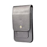 kuaijiexiaopu Hüllen, PU-Leder-Holstertasche, Handytasche mit Gürtelclip for 4,7-Zoll- und 6,9-Zoll-Telefonmodelle(Grey,L Size)