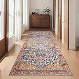 Cekene Teppich Läufer Flur rutschfest 80x200cm Orientalisch Küchenteppich Läufer Waschbar Lang Korridor Flur Teppich für Küche Eingang Schlafzimmer Wohnzimmer
