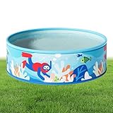 Wasserbecken | Mädchen Badebecken - PVC Rundpool Dicke Wände Tragbar Für Erwachsene & Kinder Garten Freizeit