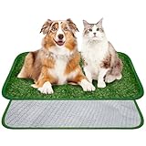 WANDGU Wiederverwendbare Hundetoilette Hunde Rasenteppich: 50×70cm Künstlicher Grasteppich, Premium Kunstrasen für Hunde, Hundeklo, Trainingsunterlage Hundetoilette für Balkon, Terrasse, Garten