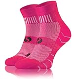 sesto senso 1 Paar Laufsocken Baumwolle Sportsocken Damen Herren Bunte Sport Socken 35-38 Pink