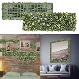AwnPro 6 x Kunstrasen-Wandpaneel-Hintergrund, 45,7 x 15,2 cm, Graswand, Pflanzenwand, Gras-Hintergrund, Sichtschutz, geeignet für Innen- und Außenwanddekoration