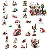 2024 Adventskalender, Weihnachts Bausteine Set 24 tägige Weihnachtsbaustein Countdown Kalender für Jungen und Mädchen