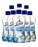 Sofin Wäscheparfüm flüssig Pure Pleasure 300ml im 8er Set - Ohne Weichspüler, Für alle Textilien geeignet, Frischer & langanhaltender Wäscheduft für 20 Waschgänge
