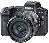 Canon EOS R Vollformat Systemkamera - mit Objektiv RF 24-105mm F4-7.1 IS STM (spiegellos, 30,3 MP, 8,01 cm (3,2 Zoll) Clear View LCD II Display, 4K, DIGIC 8, WLAN, Bluetooth), schwarz