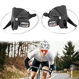 SYXLS Schalthebel Shifter 3x8 24Gang Schalthebel mit Bremshebel, Bicycle Gear Lever Rennrad Bremshebel mit Ganganzeige, für Mountainbike für Fahrräder Rennrad Mountainbike City Bike Faltrad