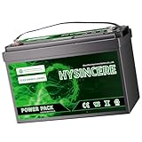 HYSINCERE LiFePO4 100Ah 12V Batterie,100A BMS, 1280Wh Energie, 4000-15000 Zyklen Deep Cycle Lithium Akku für Wohnmobil, Solar, Trolling-Motor, Energiespeicher