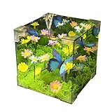 Ceprznvey Butterfly Lights, Decorative Ambiance Nightlight, Plug-And-Play Acrylic Ornament, Function Mirror & Led Glow, Ideal for Nursery, Kitchen, Bathroom, 4.72x4.72x4.72 Inches
