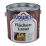 Südwest Flächen-Lasur thixotrop hoch wetterbeständig Farbton wählbar 2,5 Liter, Südwest :8923 Palisander