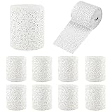 Zyiphor Gipsbinden Set 10 Rollen Gibsbindenden zum Basteln 7,5 cm x 2,7 m Gipsverband Babybauch Gipsabdruck Gipsrollen Schnelltrocknend für Modellbau Kunst