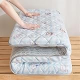 Dicke, Faltbare japanische Futonmatratze – weich und bequem, ideal für Zuhause, Gästezimmer, Wohnheim, Camping und Reisen, platzsparend (E, 90 x 200 cm)
