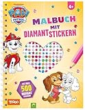 PAW Patrol Malbuch mit Diamantstickern: Mit über 500 Diamantstickern: Glitzerndes Ausmalabenteuer mit Skye, Everest & Liberty - Kreatives Bastelbuch für Kinder ab 4 Jahren