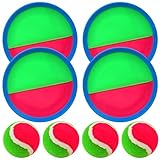 ECJWEI Klettballspiel für Kinder Klettball Strandspielzeug Strandspiele Klettspiel Wurfspiel Spielzeug Garten Outdoor Spiele ab 3 4 5 6 7 8 9 10 Jahren für Junge Mädchen Ostergeschenk