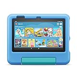 Das neue Fire 7 Kids-Tablet, 7-Zoll-Display, für Kinder von 3 bis 7 Jahren, 32 GB, blau