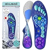 Akusoli Einlagen Original | Magnetische Einlegesohlen Damen Herren Fußgewölbestütze, Akupressur Schuheinlagen für Arbeitsschuhe, Akusoli-Einlagen Plattfuß und Verteilt Fußdruck EU36-41.5