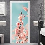 Türtapete Selbstklebend 95X215 Pflanzen Türposter Fototapete Türfolie Poster Tapete 3D Türaufkleber Diy Türbild,Pvc Tapete Zimmerdekoration