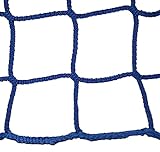 Seitenschutznetz 2m x 10m, # 10,0cm, blau, DIN EN-1263-1 Dachdeckerfangnetz Gerüstnetz