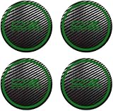 Xpccbhd 4 Stück Radnabenkappen für OZ Rennwagen 45mm, Felgendeckel Felgenkappen Auto Radnabendeckel Auto Zubehör,normal-C Green