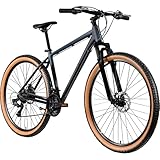 Galano Toxic Mountainbike Hardtail 29 Zoll für Erwachsene MTB Fahrrad 21 Gang Federgabel Scheibenbremsen (schwarz, 48 cm)