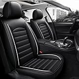HhhhhYf Auto Sitzbezüge für Suzuki Swift MZ/EZ/FZ/NZ/RZ/AZ 2011-2020 2021 2022 2023,Vorne Hinten Wasserdicht Sitzauflage Sitzschoner Auto Accessories,D-Black and White