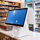 DHMYYXGS Ladenkasse,Registrierkasse,DDR3 4G,SSD64 GB,Windows,für Küche,Restaurant,Einzelhandel,Lebensmittelgeschäft Touchscreen Kassen(20.4in) Singlescreen