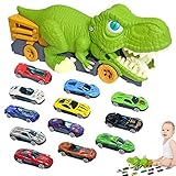 Vigcebit Dinosaurier-Spielzeug-LKW,Amüsante Dinosaurier-Spielzeugautos | Dinosaurier Spielzeug Set Transporter Spielzeug Tyrannosaurus Rex Dinosaurier Spielzeugauto für Weihnachten, Geburtstage,
