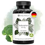 Only Nature® Brokkoli Kapseln - 50mg reines Sulforaphan - hochdosiert - 120 Kapseln - vegan - ohne Zusätze - in Deutschland produziert - Sulforaphan Kapseln