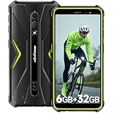 Ulefone Armor X12 Outdoor Handy 6GB + 32GB/256GB SD Android 13 Go, 4860mAh 13MP+8MP 5,45'' HD+ IP69K baustellenhandy Smartphone ohne vertrag Günstig 4G Dual SIM Face ID NFC GPS - Grün 2 Jahre Garantie