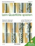 Lern Querflöte spielen Band 1 (SY 2485, 9783931788391) mit Online-Audiotracks + Soundman Querflöte-Reinigungstuch (Starterset)