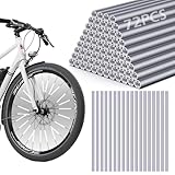 Speichenreflektoren Set,GeeRic 72 Stück Speichenreflektoren Fahrrad StVZO zugelassen,360° Sichtbarkeit Reflektoren Fahrrad,Einfache Montage